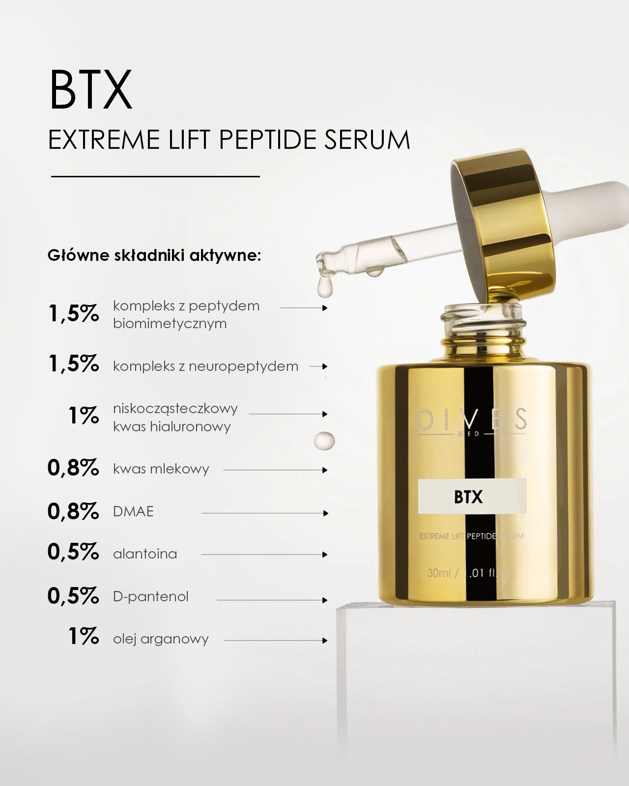 BTX - EXTREME LIFT PEPTIDE SERUM 30ML