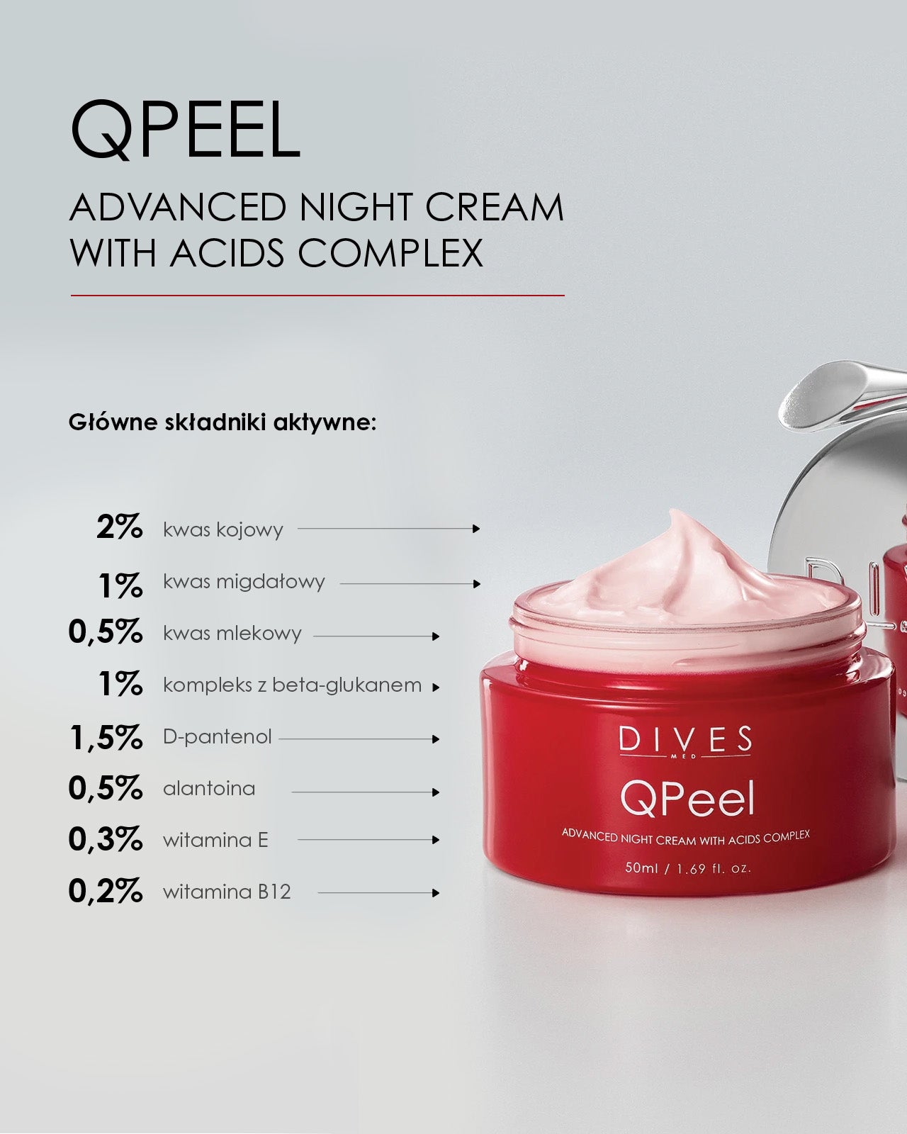 QPEEL - ADVANCED NIGHT CREAM WITH ACIDS COMPLEX